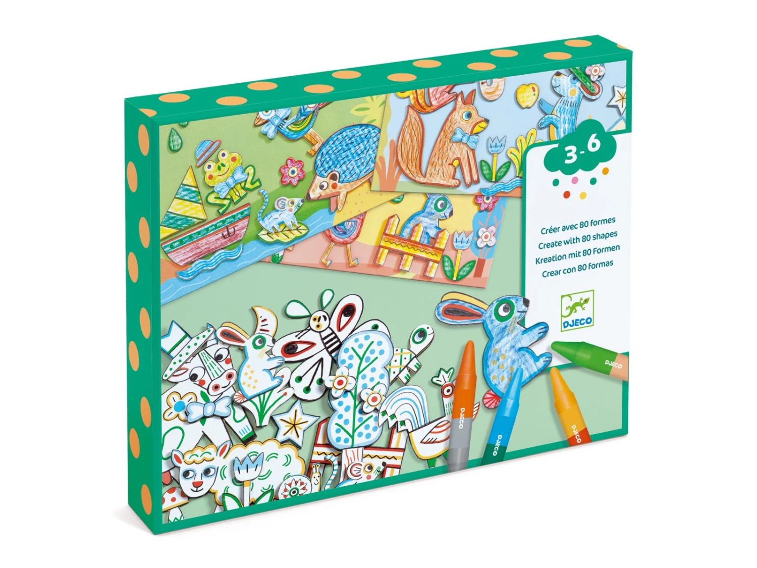 Djeco DJ08997 - Coloriage Pour Les Petits - Un Monde à Créer, Animaux 3 Djeco DJ08997 - Coloriage Pour Les Petits - Un Monde à Créer, Animaux