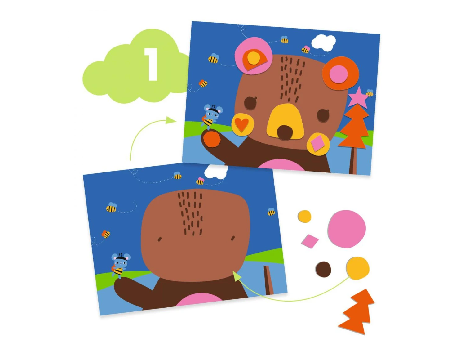 Petit Monde Soldes -Petit Monde Soldes djeco dj09295 coffret multi activites pour les petits la souris et ses amis 1600 1