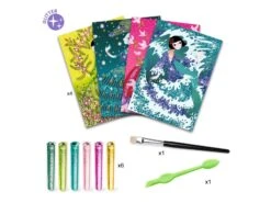 Djeco DJ09500 - Tableaux à Pailleter - Robes à Paillettes -Petit Monde Soldes djeco dj09500 tableaux a pailleter robes a paillettes 1600 2