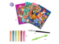 Djeco DJ09508 - Tableaux à Pailleter - Le Parfum Des Fleurs -Petit Monde Soldes djeco dj09508 tableaux a pailleter le parfum des fleurs 1600 2