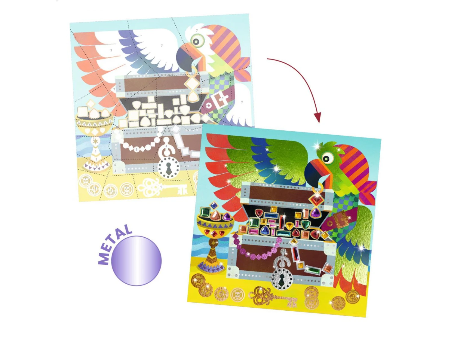 Djeco DJ09526 - Tableaux à Métalliser- A L'abordoge ! 5 Djeco DJ09526 - Tableaux à Métalliser- A L'abordoge ! – Image 3