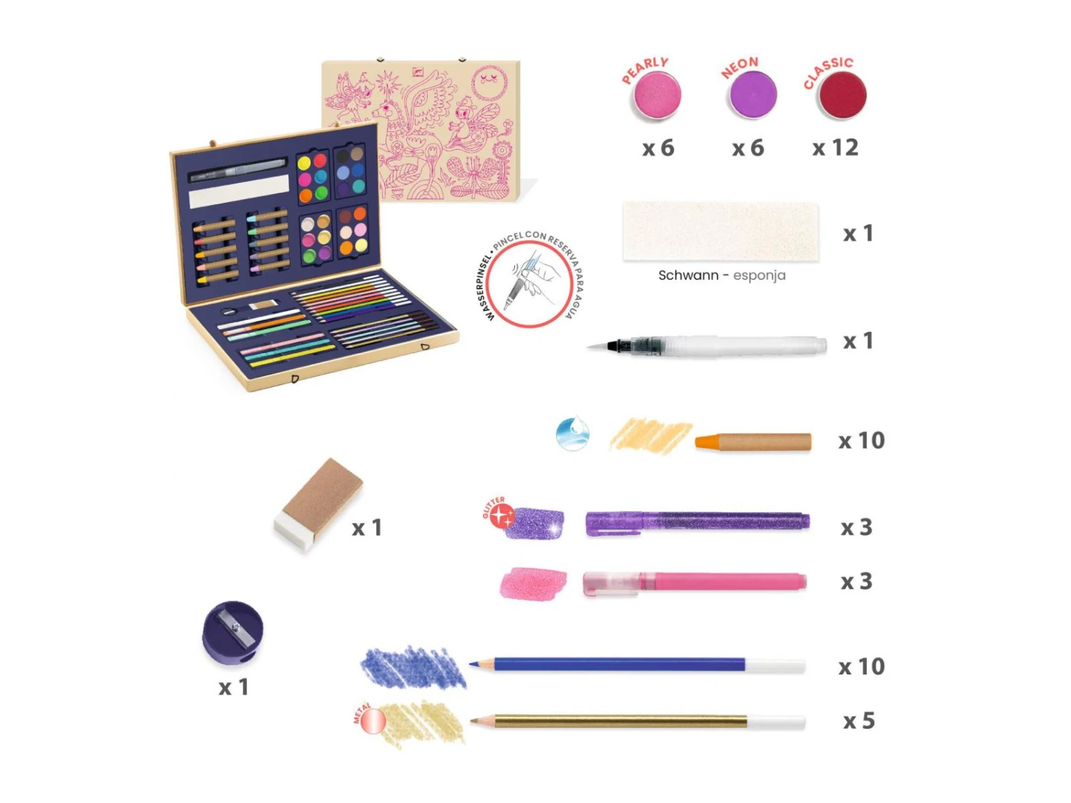 Djeco DJ09797 - Les Couleurs Des Grands - Sparkling Color Box 5 Djeco DJ09797 - Les Couleurs Des Grands - Sparkling Color Box – Image 3