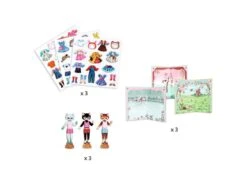 Djeco DJ09859 - Collages Pour Les Petits - Little Dressing -Petit Monde Soldes djeco dj09859 collages pour les petits little dressing 1600 2
