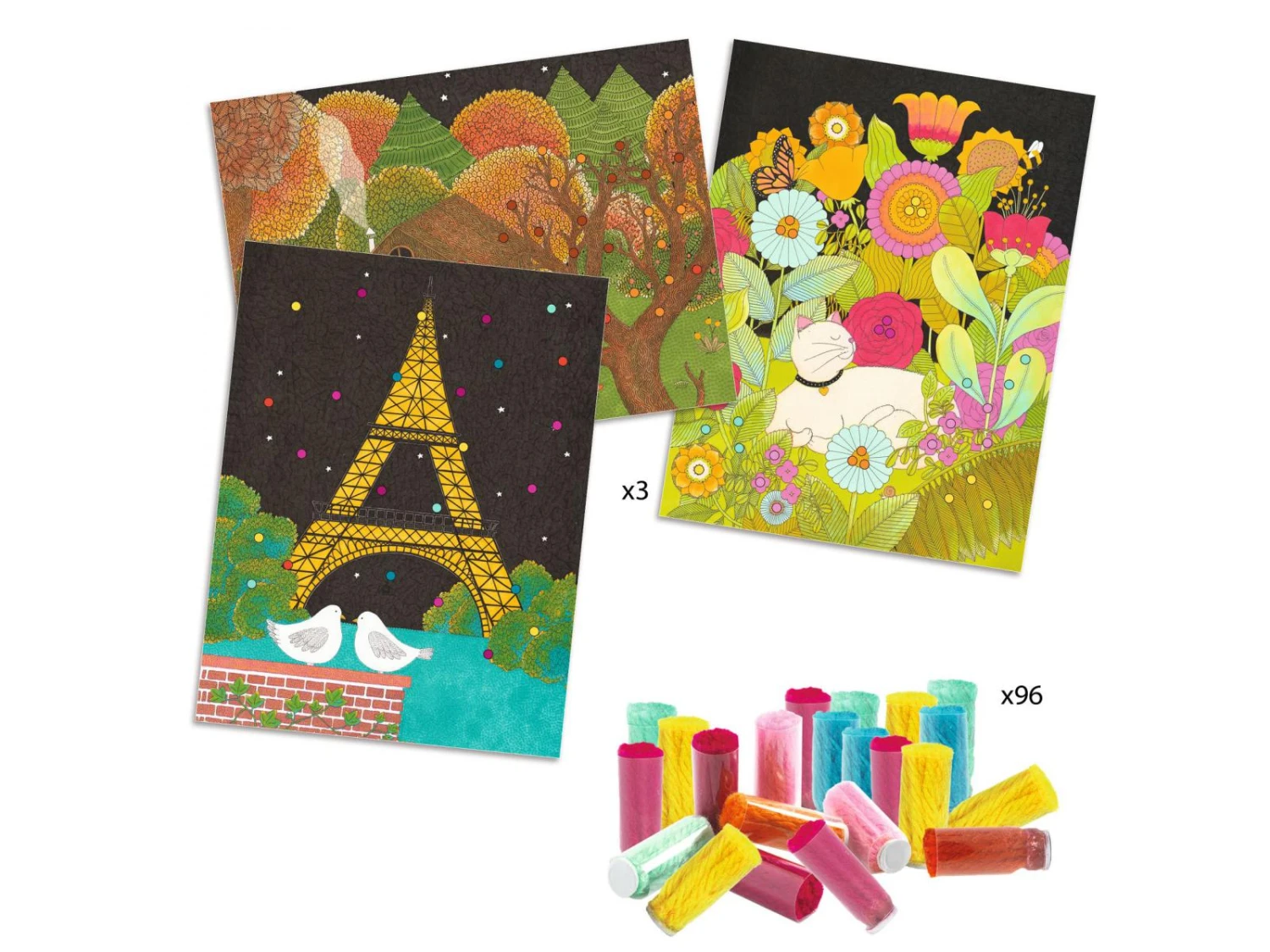 Djeco DJ09872 - Collages Pour Les Petits - Explosion De Pompons 4 Djeco DJ09872 - Collages Pour Les Petits - Explosion De Pompons – Image 2