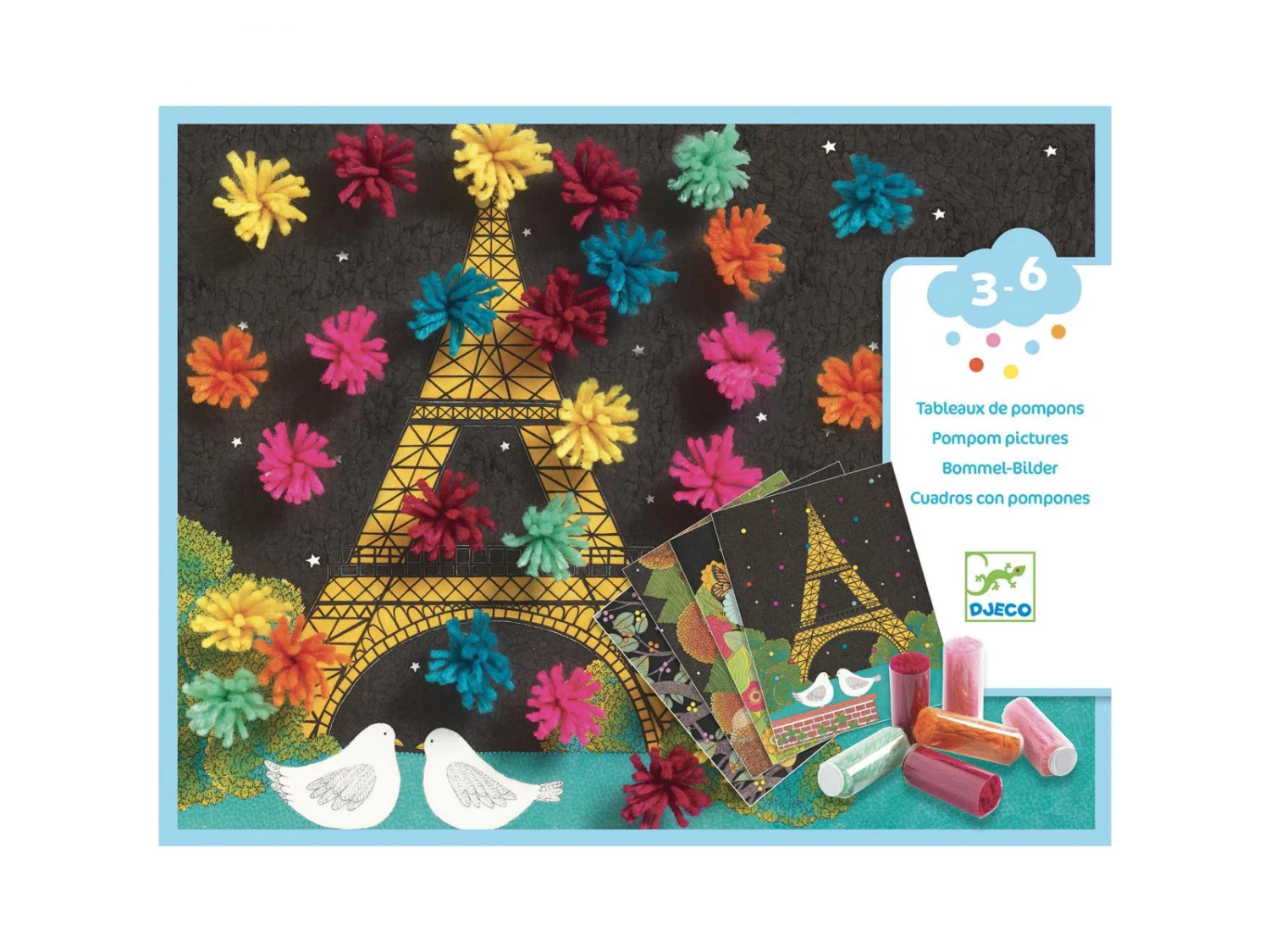 Djeco DJ09872 - Collages Pour Les Petits - Explosion De Pompons 6 Djeco DJ09872 - Collages Pour Les Petits - Explosion De Pompons – Image 4