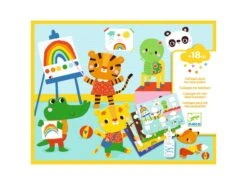 Djeco DJ09873 - Collages Pour Les Petits - Ma Journée -Petit Monde Soldes djeco dj09873 collages pour les petits ma journee 1600 3