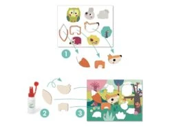 Djeco DJ09874 - Collages Pour Les Petits - Premiers Collages -Petit Monde Soldes djeco dj09874 collages pour les petits premiers collages 1600 4