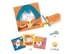 Djeco DJ09890 - Pâte à Modeler - Bouclettes Et Cheveux Raides -Petit Monde Soldes djeco dj09890 pate a modeler bouclettes et cheveux raides 1600 2