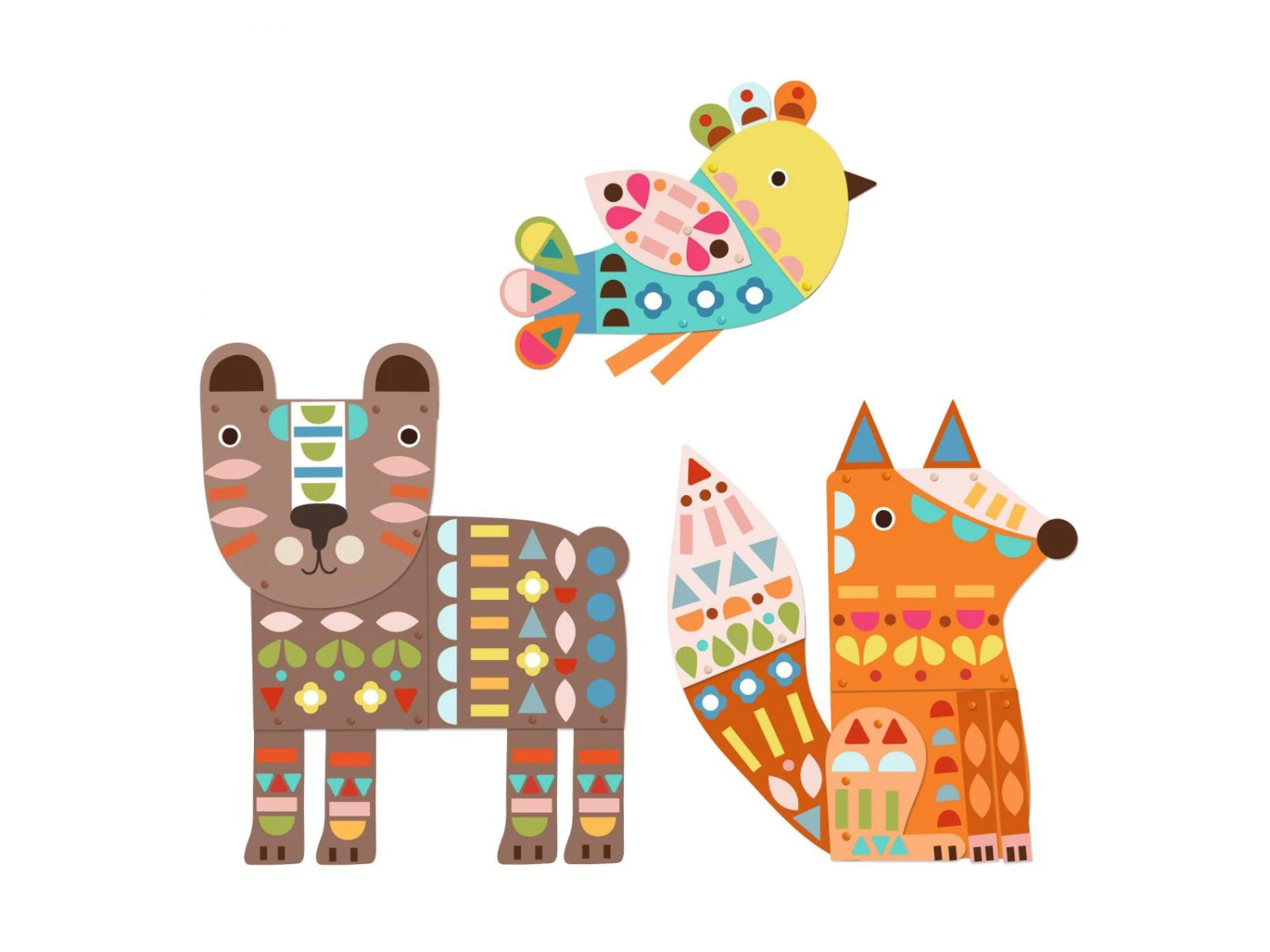 Djeco DJ09895 - Créer Avec Du Papier - 3 Animaux Géants 4 Djeco DJ09895 - Créer Avec Du Papier - 3 Animaux Géants – Image 2