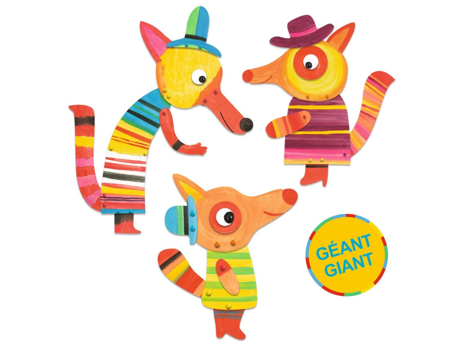 Djeco DJ09897 - Peinture Pour Les Petits - La Famille Renard 4 Djeco DJ09897 - Peinture Pour Les Petits - La Famille Renard – Image 2