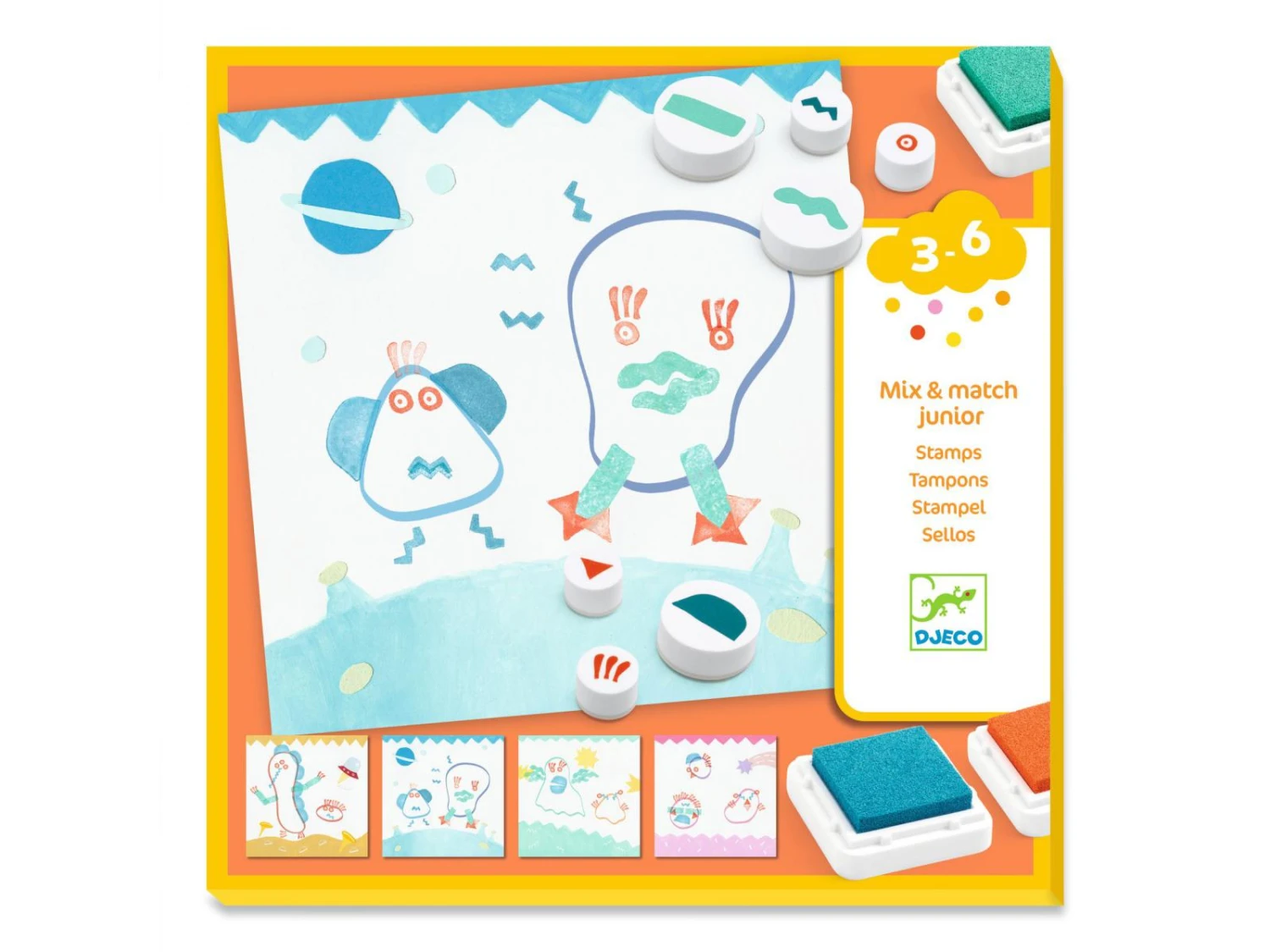 Djeco DJ09951 - Tampons Pour Les Petits - Là-haut 3 Djeco DJ09951 - Tampons Pour Les Petits - Là-haut