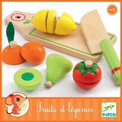 Petit Monde Soldes -Petit Monde Soldes fruits et legumes a couper djeco 1