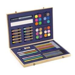Djeco Mallette Artistique : Sparkling Color Box : Couleurs étincelantes