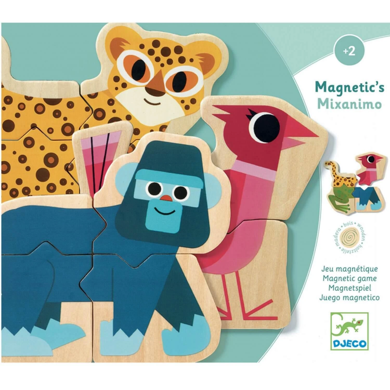 Djeco Puzzle Animaux Magnétiques : Mixanimo 3 Djeco Puzzle Animaux Magnétiques : Mixanimo