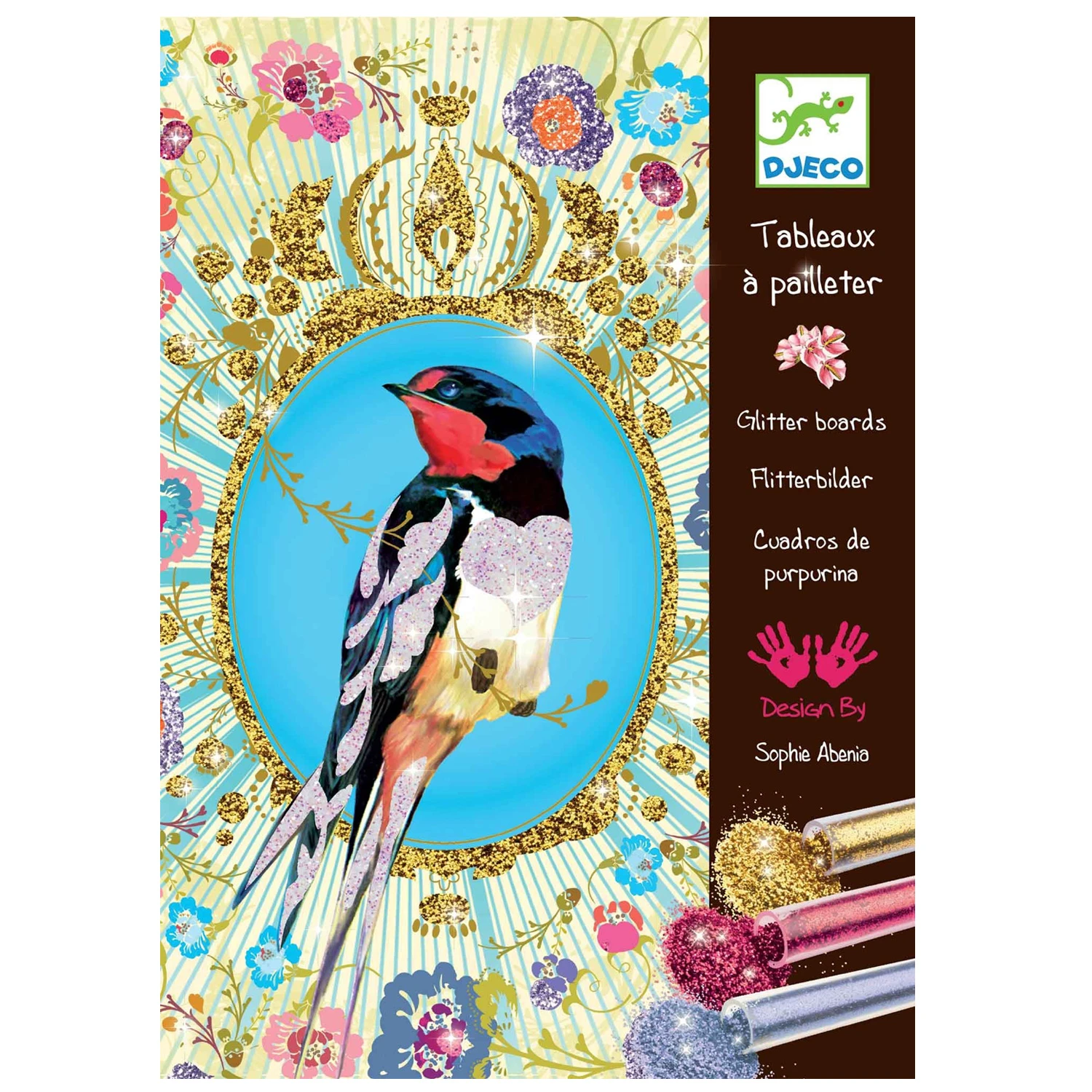 Djeco Tableaux à Pailleter : Oiseaux à Paillettes 3 Djeco Tableaux à Pailleter : Oiseaux à Paillettes