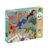 Djeco Coffret Multi Activités : Le Monde Des Dinosaures -Petit Monde Soldes p1 FULL 16