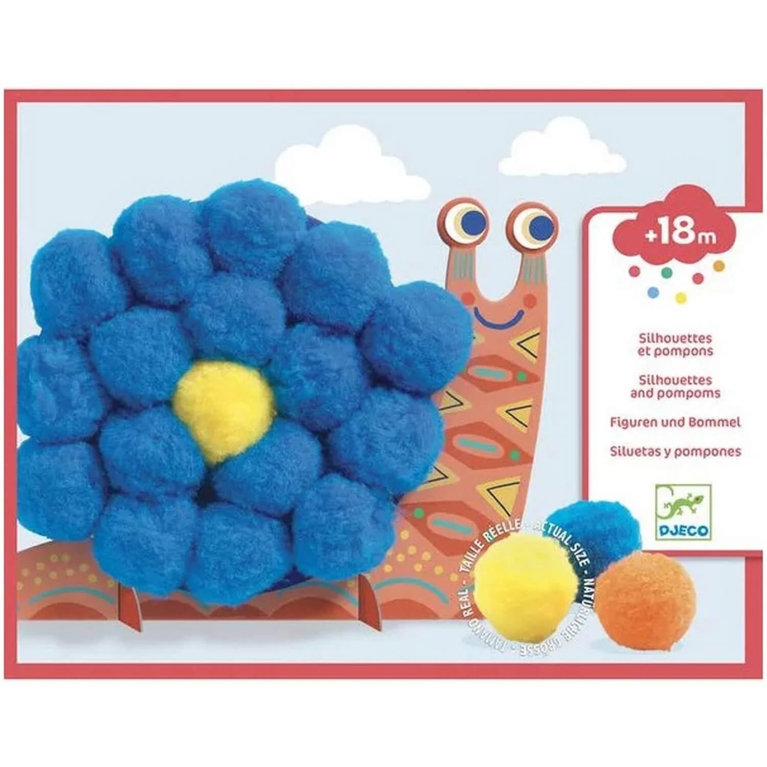 Djeco Coffret Silhouettes Et Pompons : Animaux Tout Doux 3 Djeco Coffret Silhouettes Et Pompons : Animaux Tout Doux