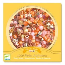 Djeco Coffret Perles Alphabet, Or