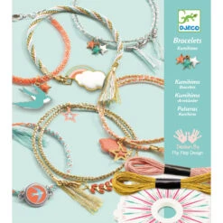 Djeco Coffret Créatif Bracelets Kumihimo : Céleste