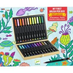 Djeco Mallette : Mes 1ers Feutres Pinceaux