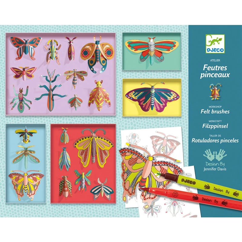 Djeco Feutres Pinceaux : Cabinet De Curiosités 3 Djeco Feutres Pinceaux : Cabinet De Curiosités