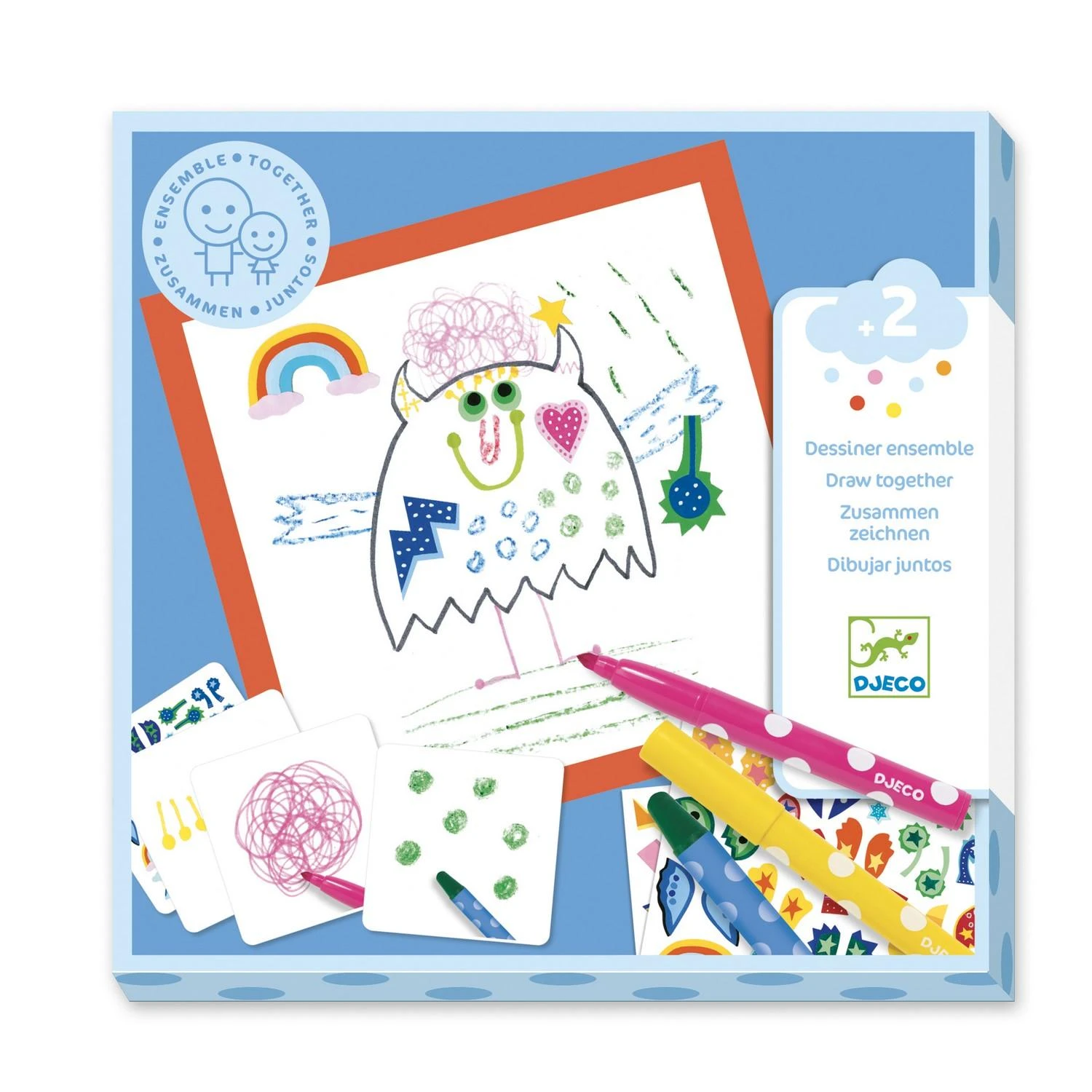 Djeco Coffret Coloriage Et Stickers : Les Petits Monstres 3 Djeco Coffret Coloriage Et Stickers : Les Petits Monstres