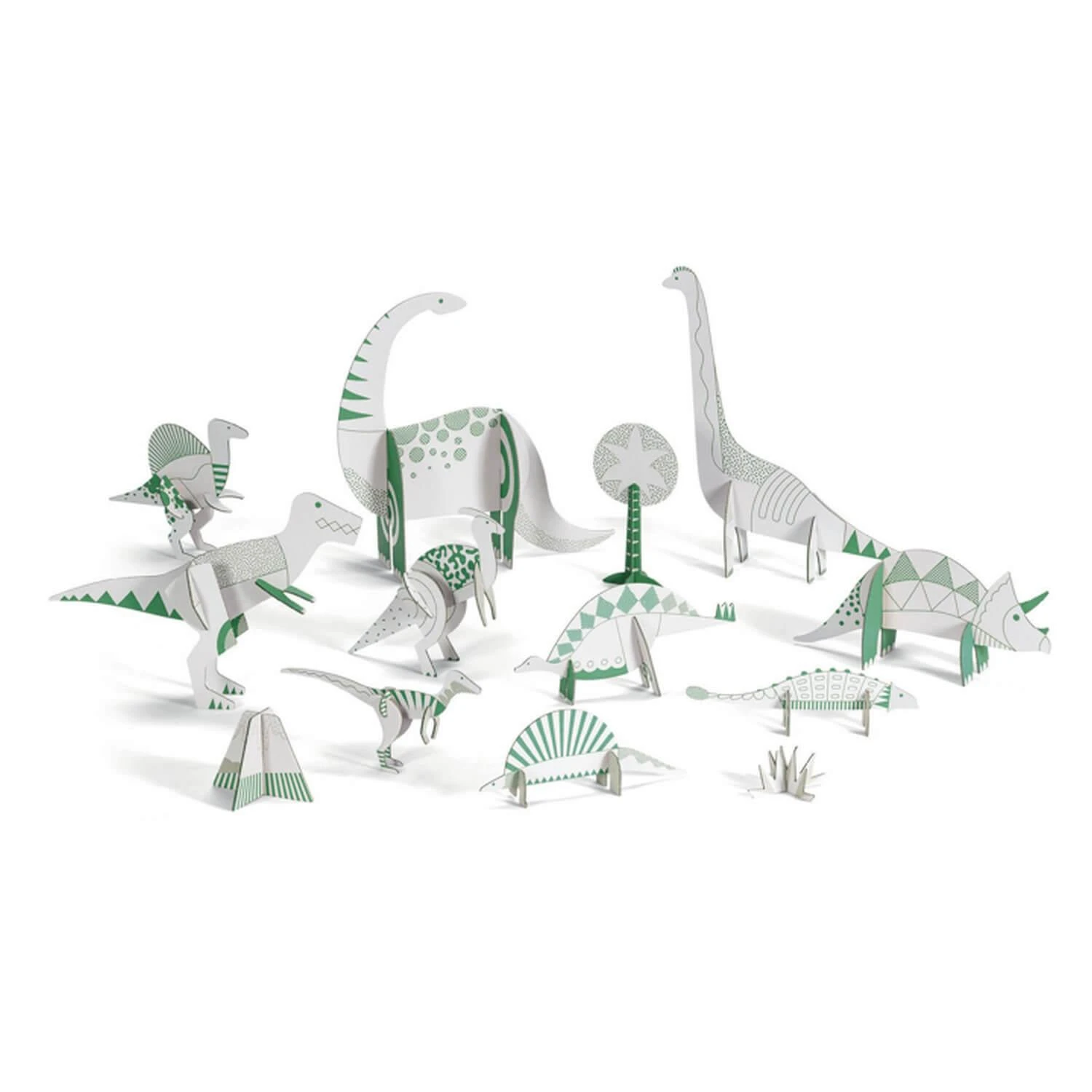 Djeco Colorie Assemble Joue : Les Dinosaures 3 Djeco Colorie Assemble Joue : Les Dinosaures