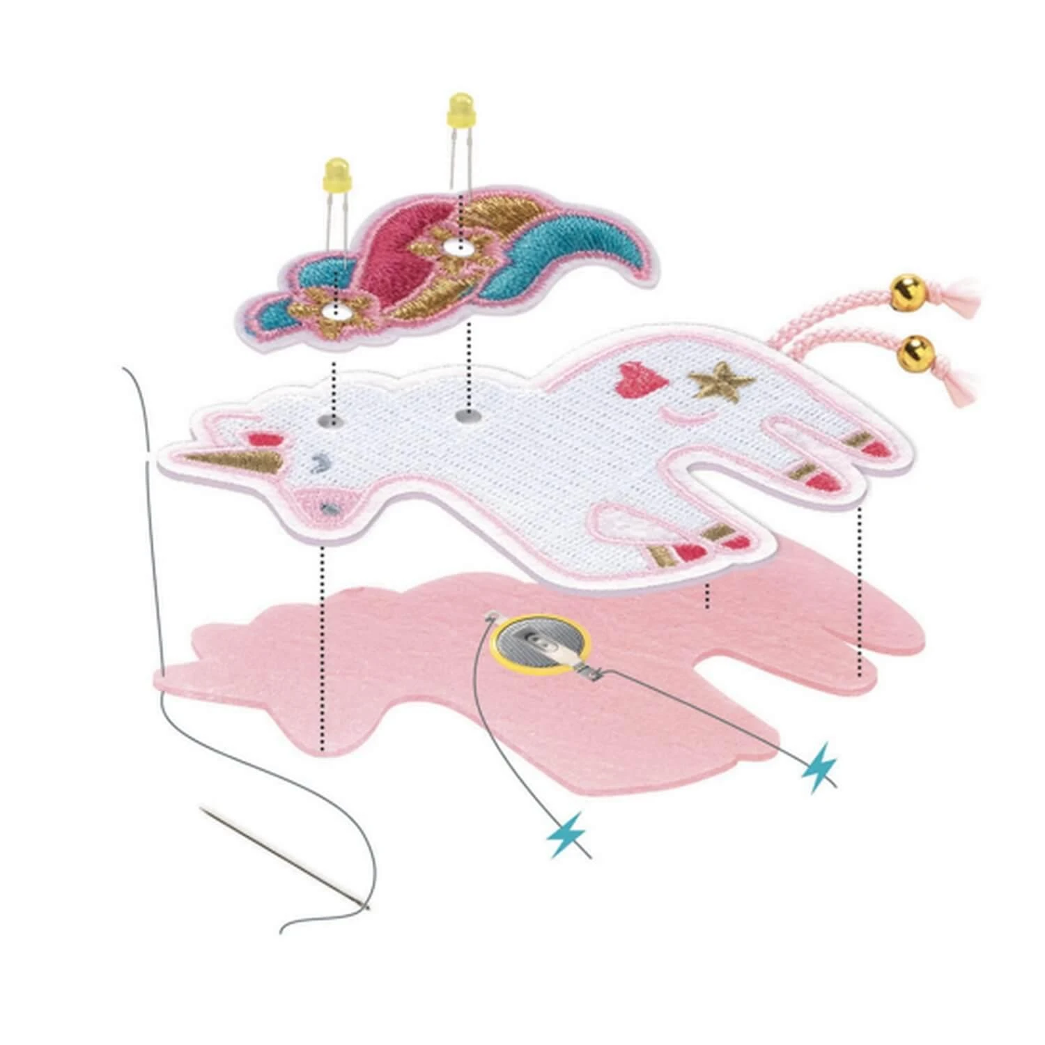 Djeco Broche à Illuminer : Factory : Sweet Licorne 4 Djeco Broche à Illuminer : Factory : Sweet Licorne – Image 2