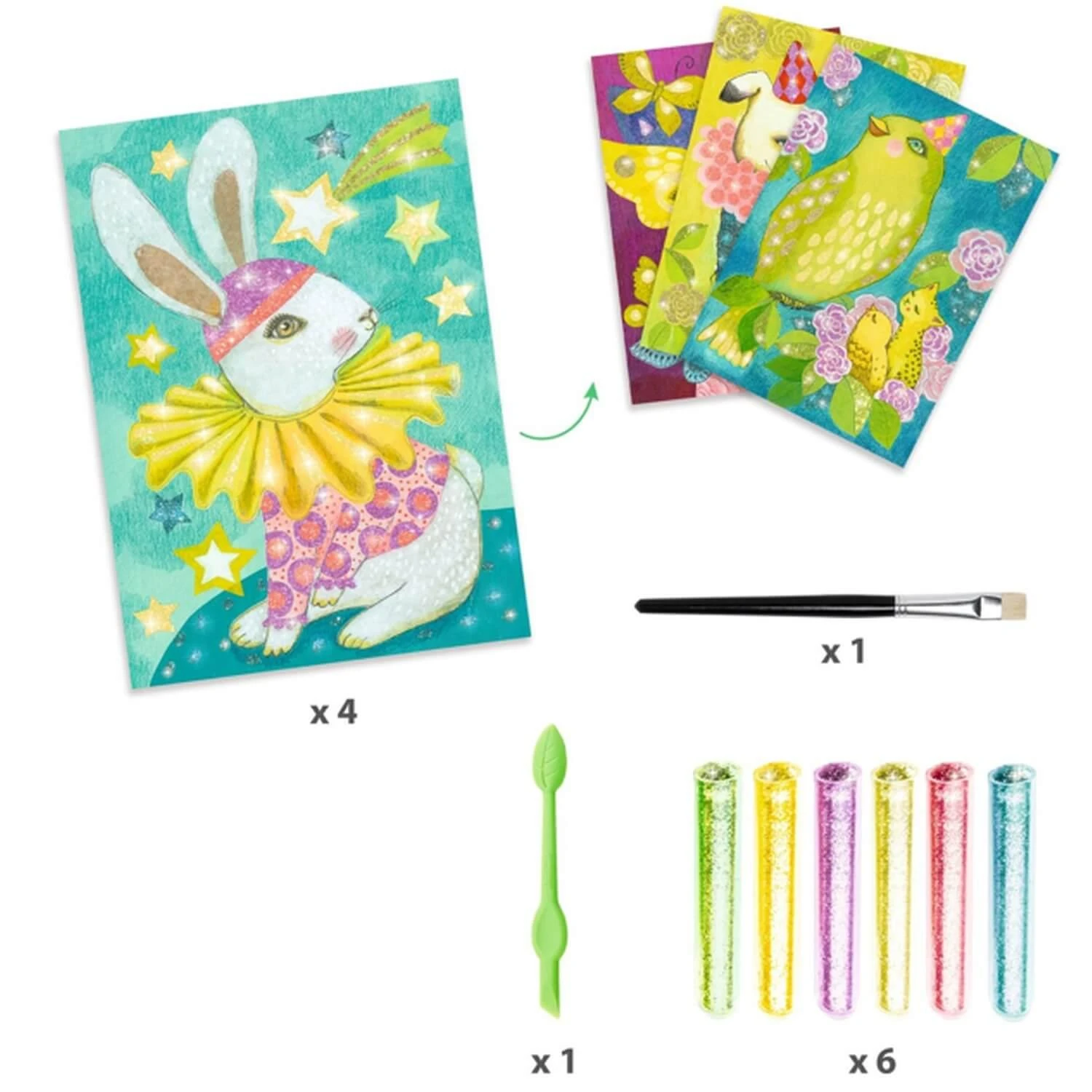 Djeco Tableaux à Pailleter : Le Carnaval Des Animaux 4 Djeco Tableaux à Pailleter : Le Carnaval Des Animaux – Image 2