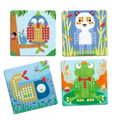 Djeco Jeu éducatif En Bois : Mosaïco Rigolo -Petit Monde Soldes p2 FULL 149