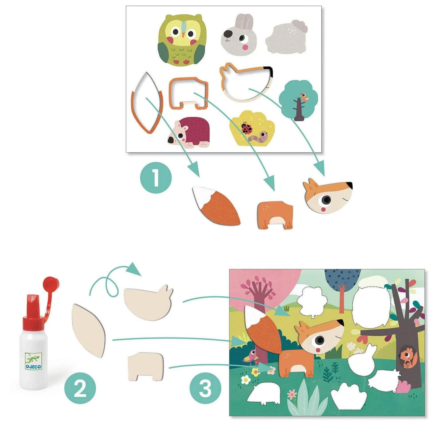 Djeco Premier Collages 4 Djeco Premier Collages – Image 2