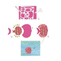 Djeco Coffret Collage : Dessiner Avec Du Papier -Petit Monde Soldes p2 FULL 26