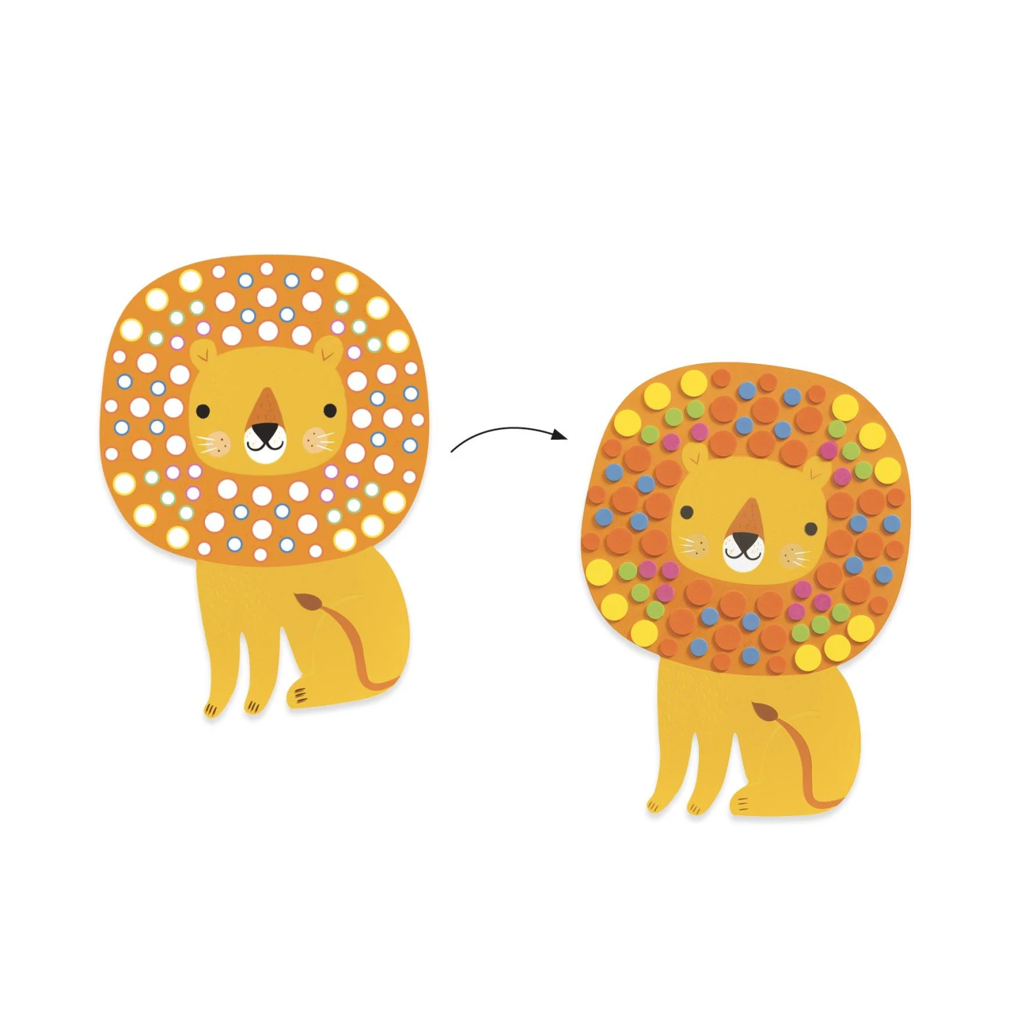 Djeco Coffret Mosaïques : Jungle Douce 4 Djeco Coffret Mosaïques : Jungle Douce – Image 2