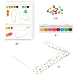 Djeco Coffret De Peinture : La Famille Renard -Petit Monde Soldes p2 FULL 89