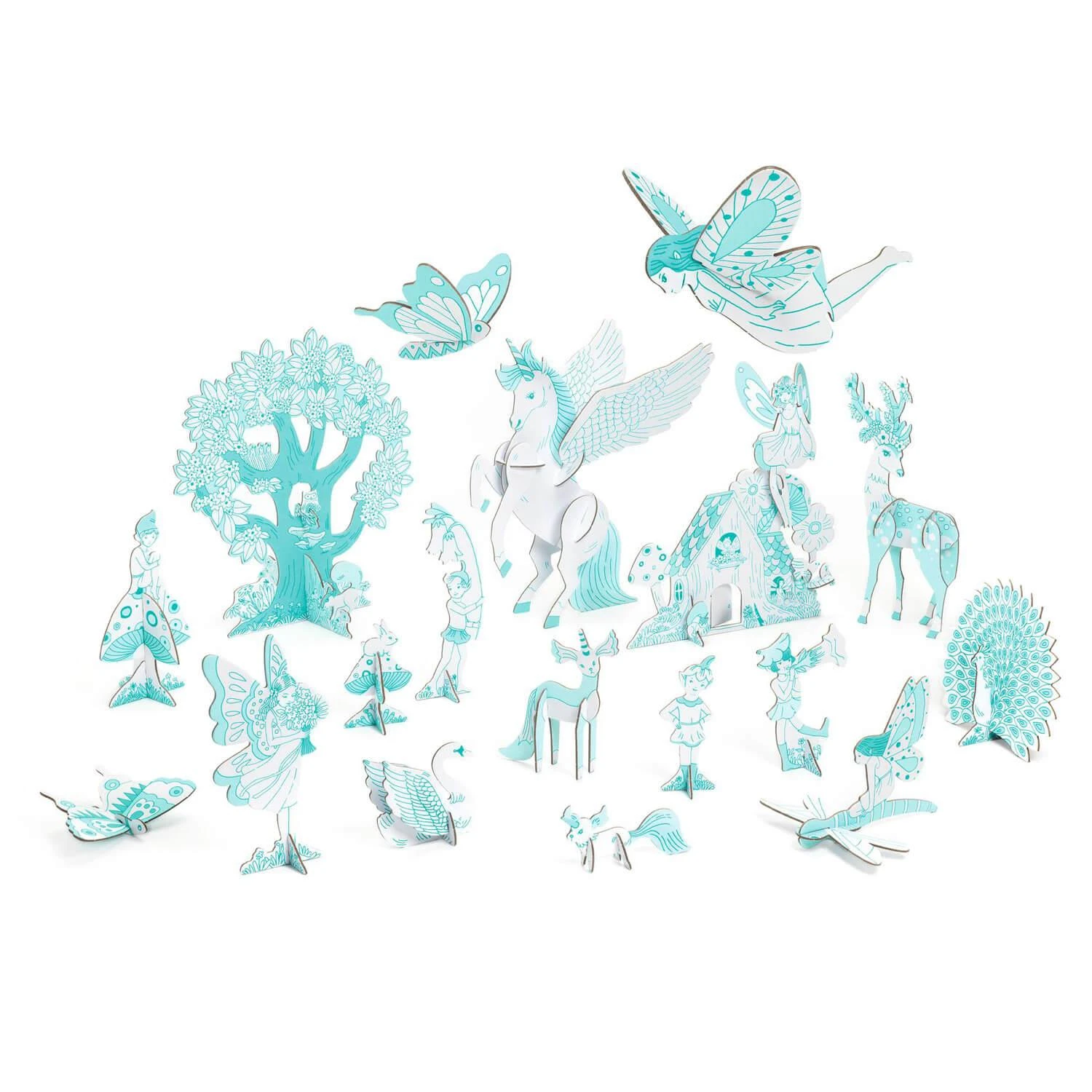 Djeco Coloriage Et Assemblage : Monde Enchanté 4 Djeco Coloriage Et Assemblage : Monde Enchanté – Image 2