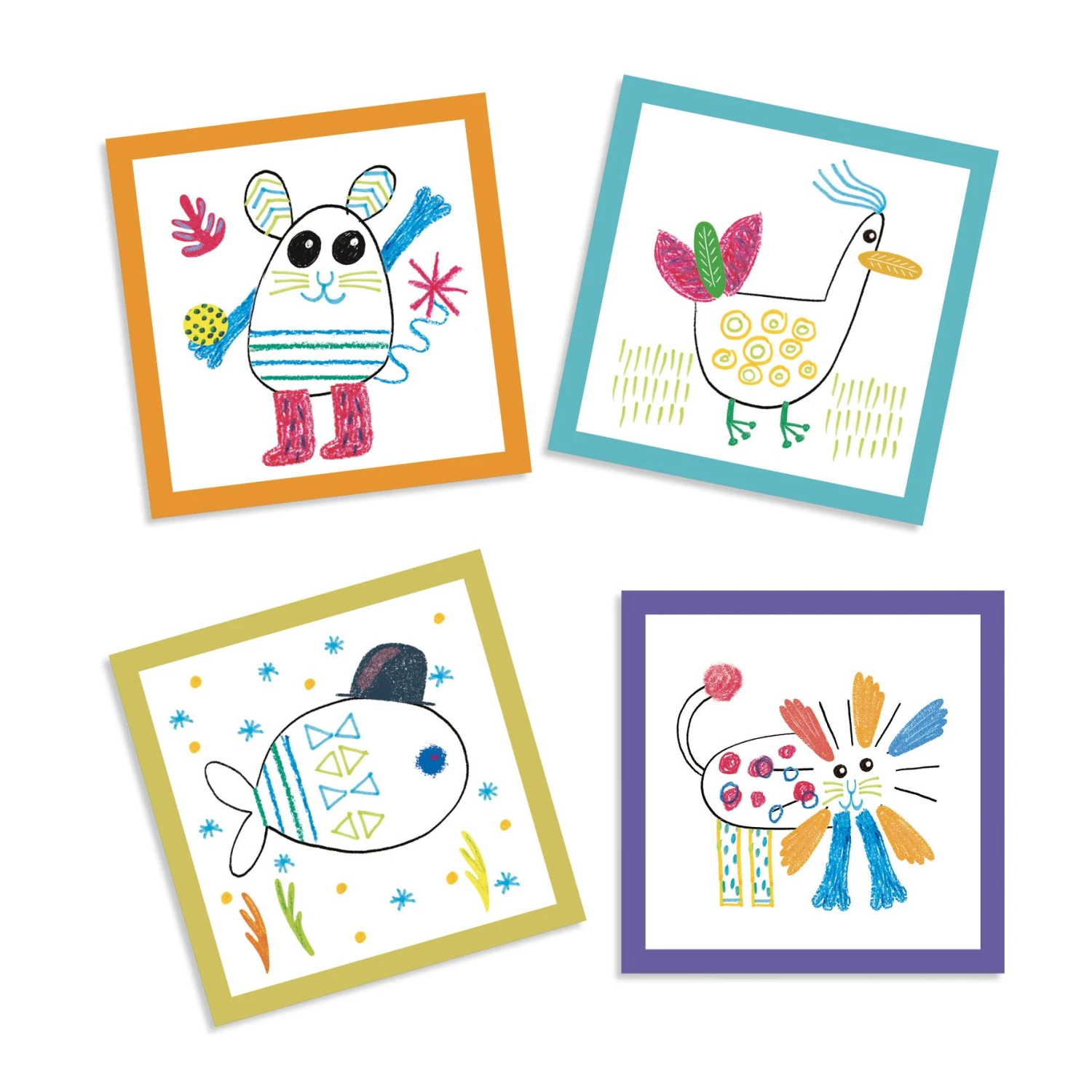 Djeco Coffret Coloriage Et Stickers : Les Animaux Rigolos 5 Djeco Coffret Coloriage Et Stickers : Les Animaux Rigolos – Image 3