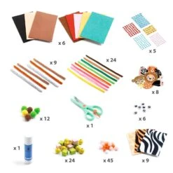 Djeco Boîte à Créer : Animaux De La Jungle -Petit Monde Soldes p3 FULL 17