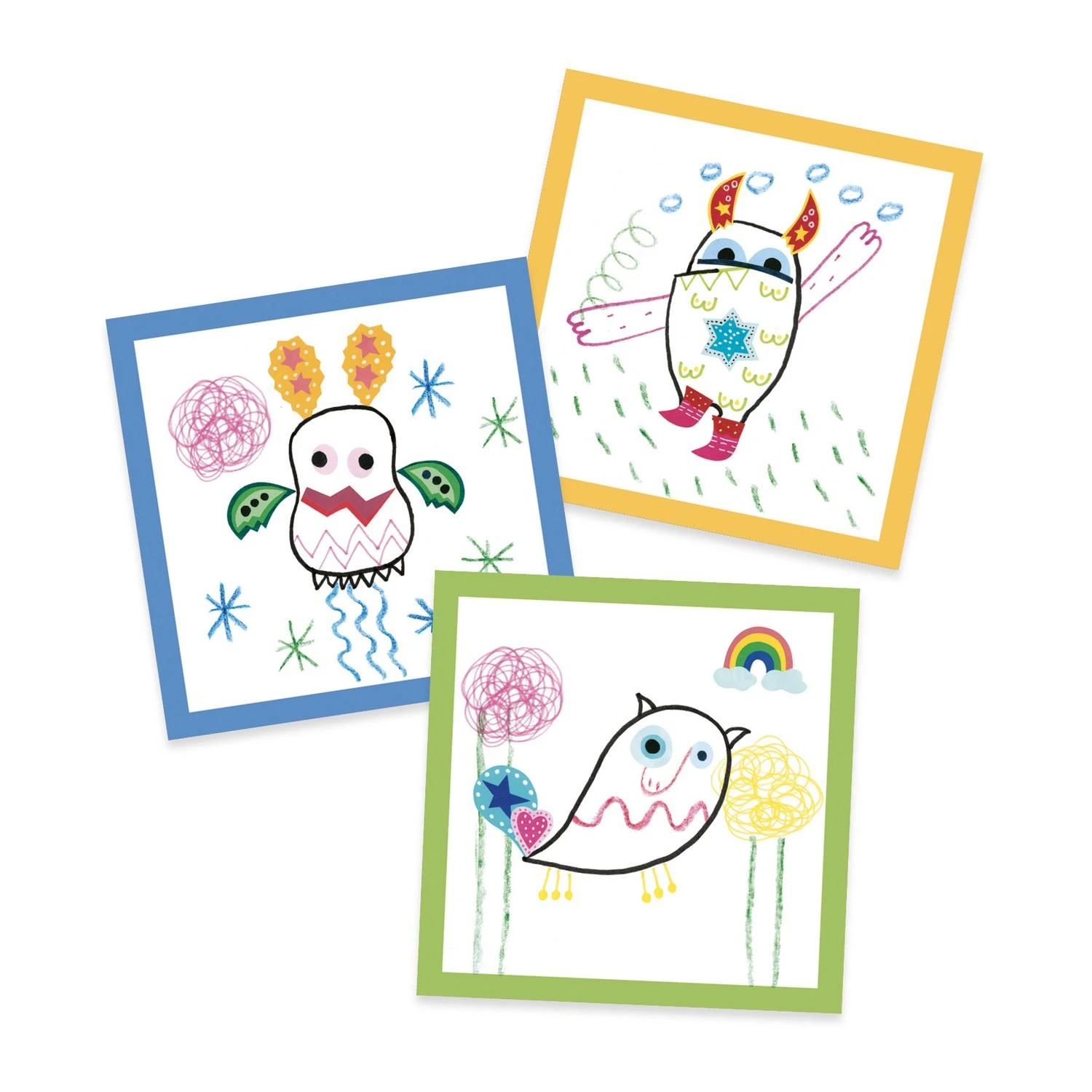 Djeco Coffret Coloriage Et Stickers : Les Petits Monstres 5 Djeco Coffret Coloriage Et Stickers : Les Petits Monstres – Image 3