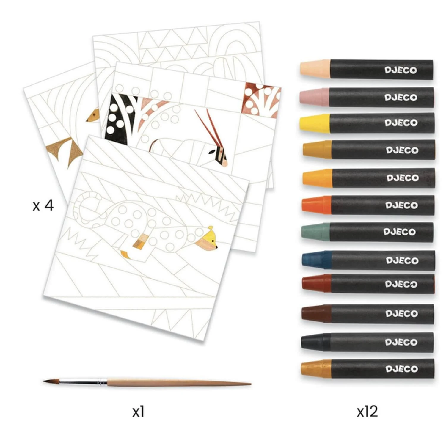 Crayons De Cire Aquarellables Djeco Inspired By :Désert 5 Crayons De Cire Aquarellables Djeco Inspired By :Désert – Image 3