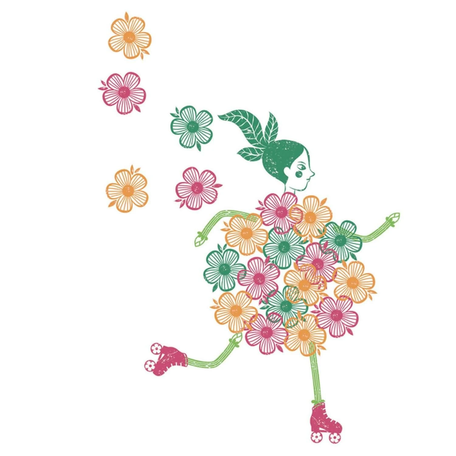 Djeco Tampons Mix And Match : Flower Girls 5 Djeco Tampons Mix And Match : Flower Girls – Image 3