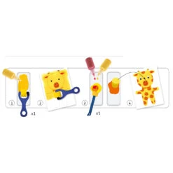 Djeco Peinture à L'éponge : Les Aventures Des Doudous -Petit Monde Soldes p3 FULL 78