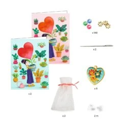 Djeco Kit Créatif Bijoux : Enfilage Cœur -Petit Monde Soldes p3 FULL 94