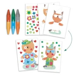 Djeco 6 Activités Créatives : Les Animaux Et Leurs Maisons -Petit Monde Soldes p4 FULL 10