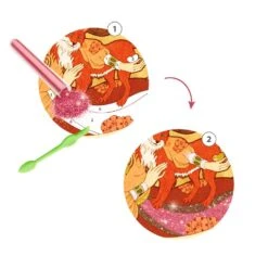 Djeco Tableaux à Pailleter : Divines 11 Djeco Tableaux à Pailleter : Divines -Petit Monde Soldes p4 FULL 11