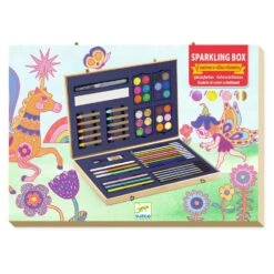 Djeco Mallette Artistique : Sparkling Color Box : Couleurs étincelantes -Petit Monde Soldes p4 FULL 36
