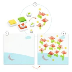 Djeco Coffret Tampons : Avec Des Fleurs -Petit Monde Soldes p4 FULL 41