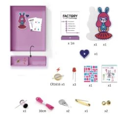 Djeco Broche à Illuminer : Factory : Bunny Girl -Petit Monde Soldes p4 FULL 51