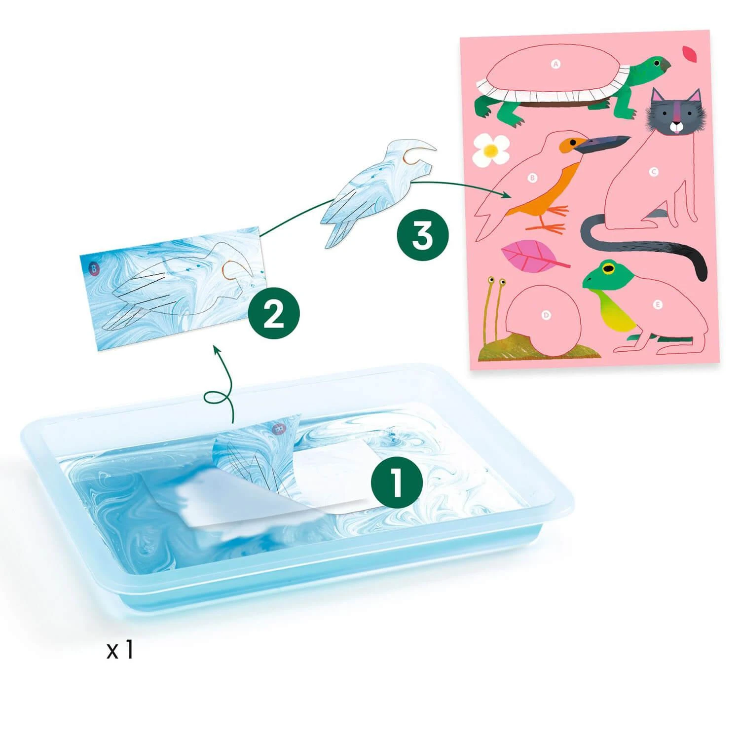 Djeco Papier Marbré : Colorful 7 Djeco Papier Marbré : Colorful – Image 5