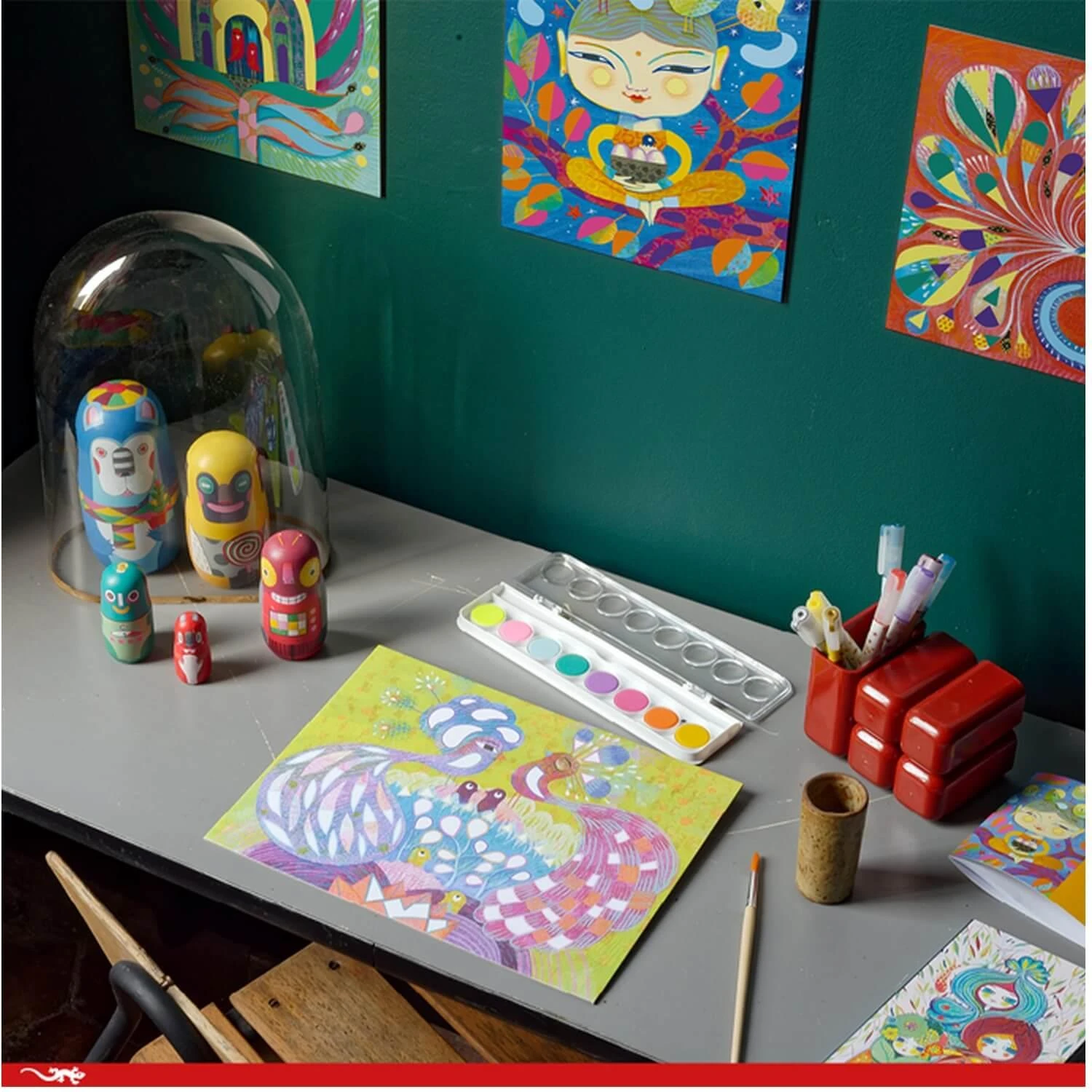 Djeco Atelier De Gouaches : India 7 Djeco Atelier De Gouaches : India – Image 5