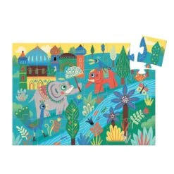 Puzzle 3 Ans Haathee, éléphant D'Asie Djeco 24 Pièces -Petit Monde Soldes puzzle 3 ans haathee elephant djeco 24 pieces 1